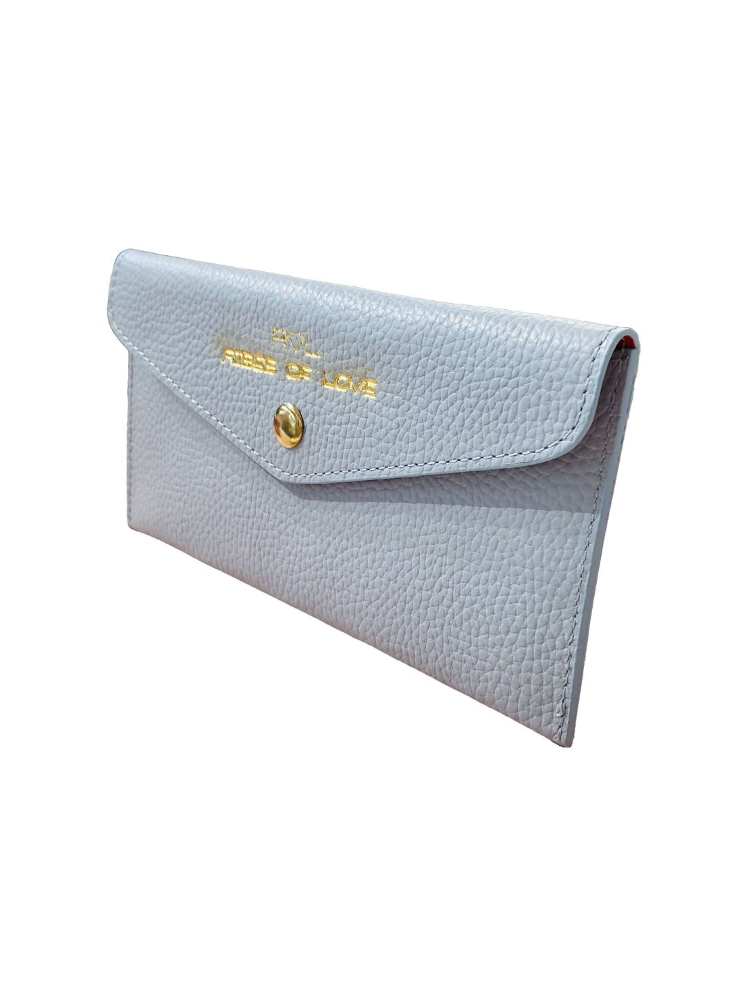 LIGHT BLUE LEATHER ENVELOPE WALLET 5022