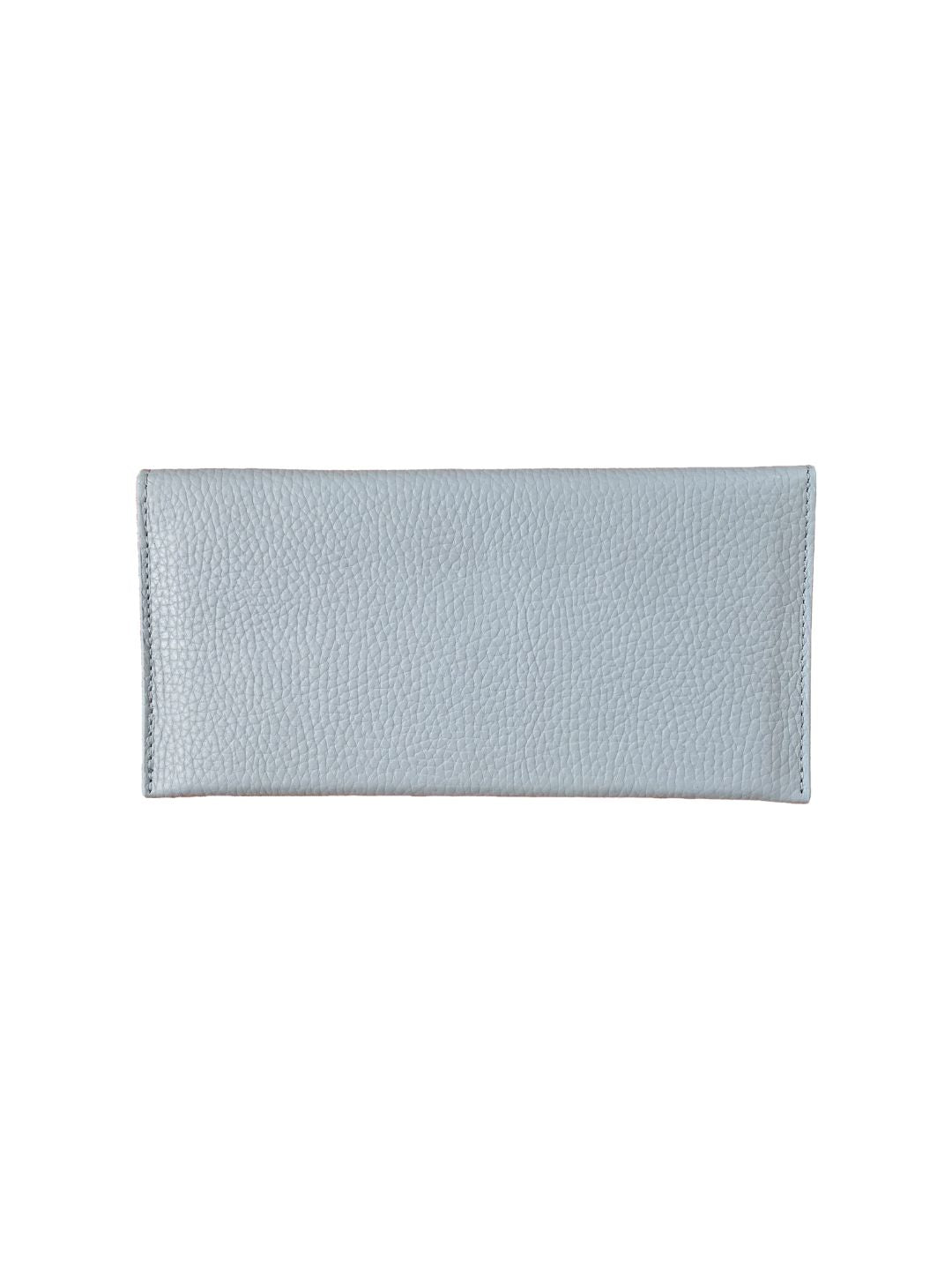 LIGHT BLUE LEATHER ENVELOPE WALLET 5022