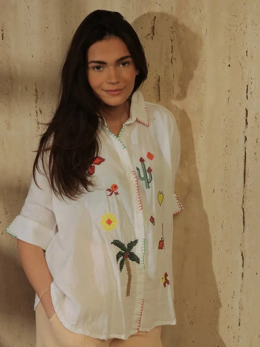 Camicia Rosa delle Isole