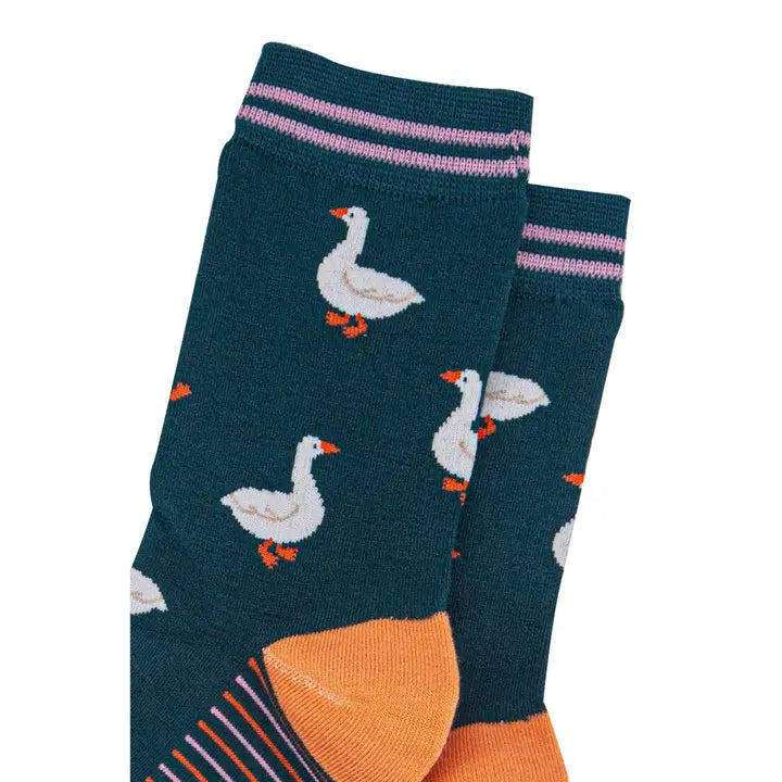 CALZINI IN BAMBÙ Silly Goose Verde Foresta 4537GOOGF