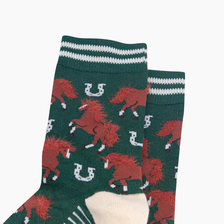 CALZINI IN BAMBÙ Green Horse 4436HORSGR
