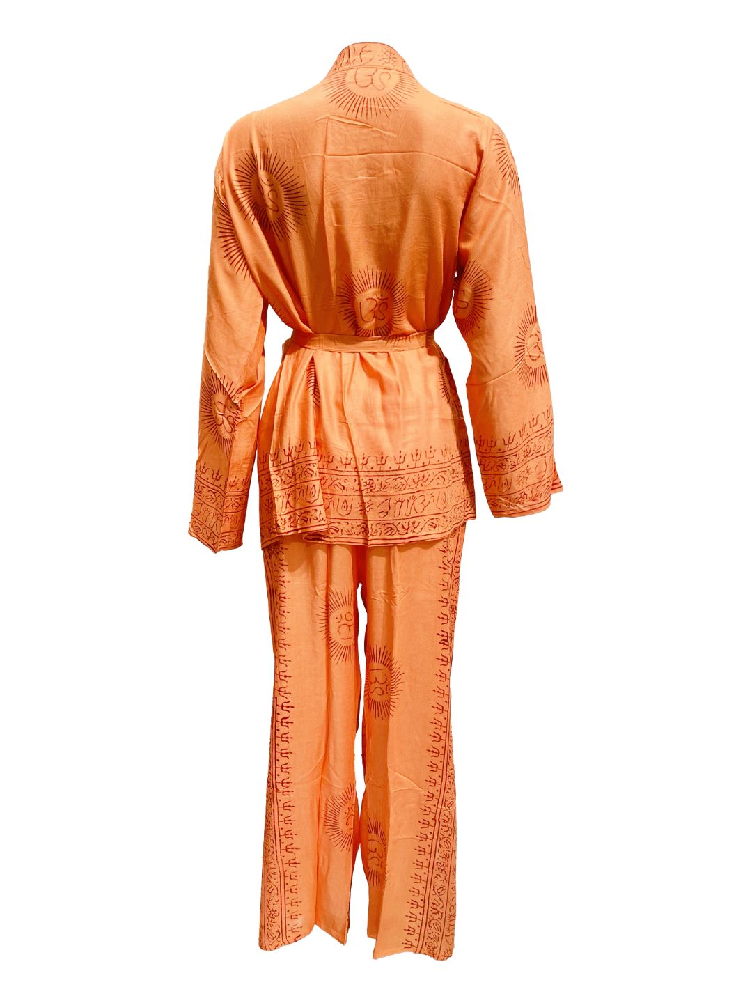 Set kimono e pantalone OM collection Arancio