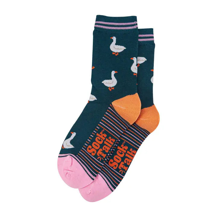 CALZINI IN BAMBÙ Silly Goose Verde Foresta 4537GOOGF