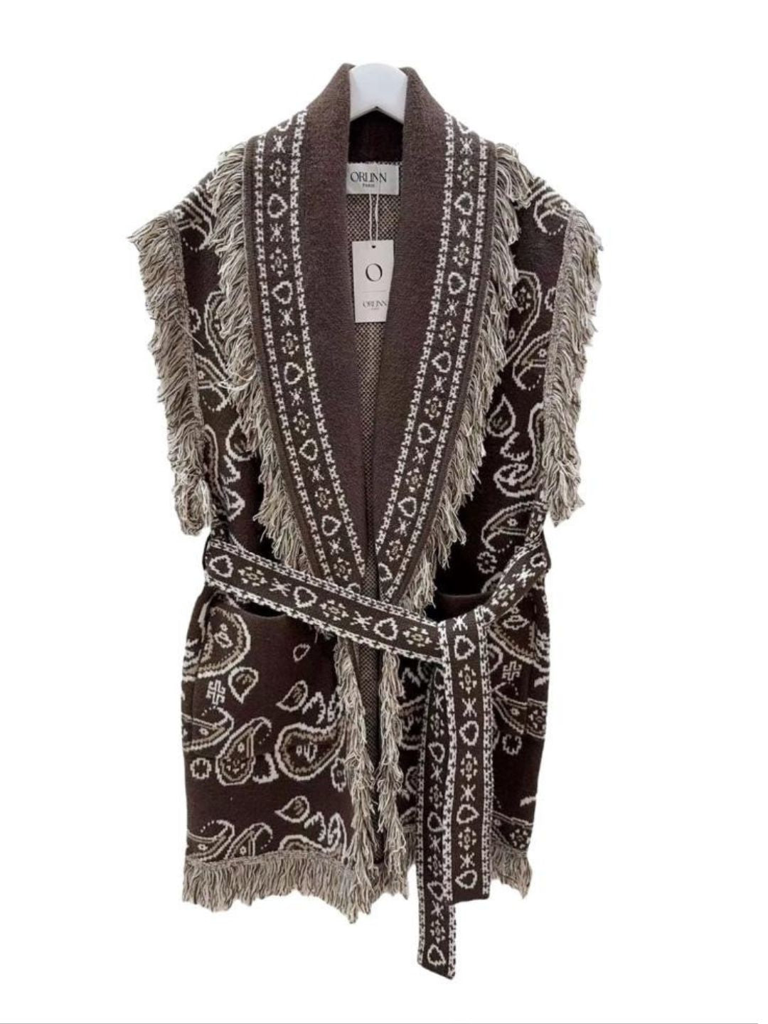 Gliet Bandana con Frange Cioccolato