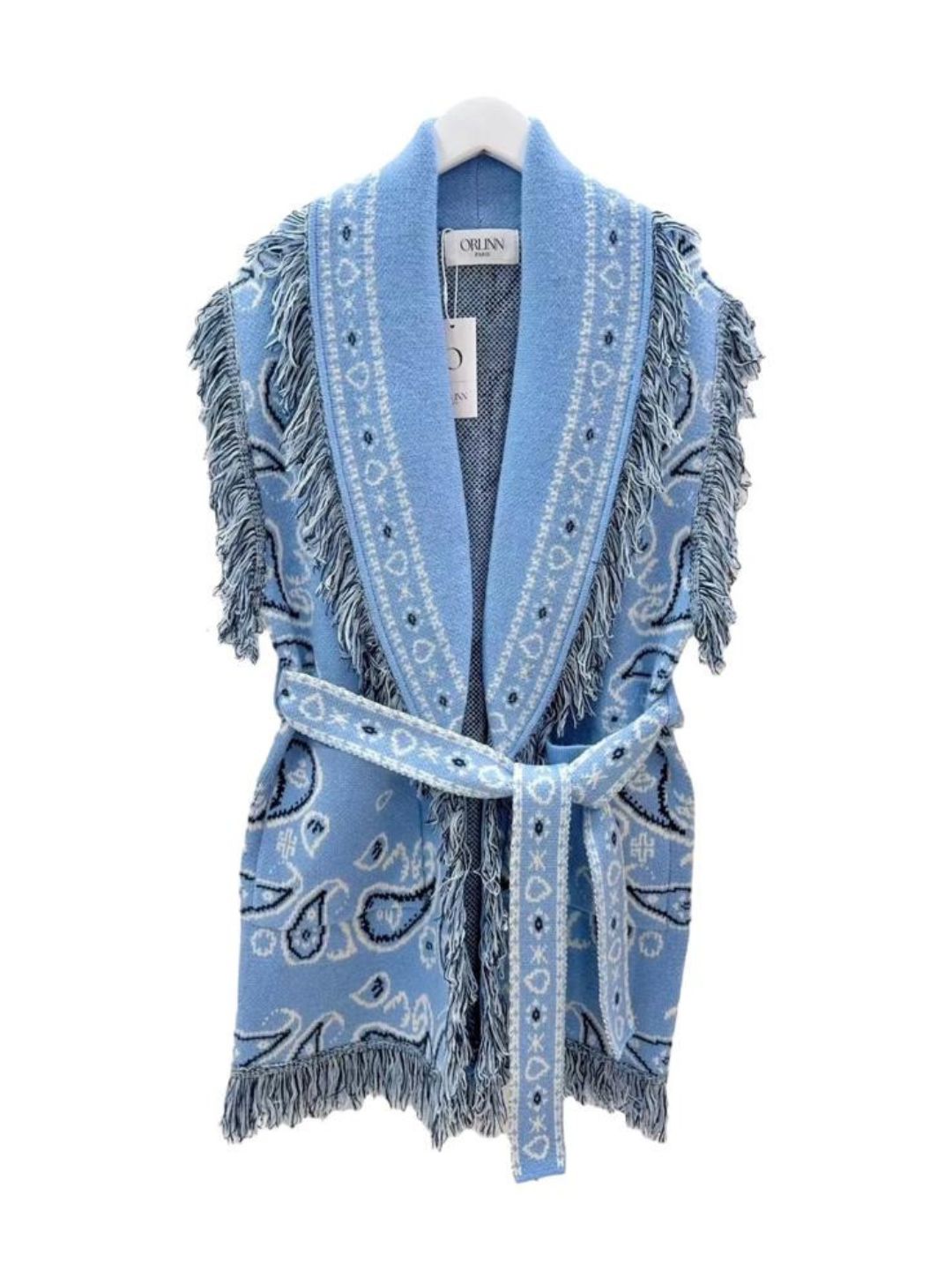 Gliet Bandana con Frange Azzurro