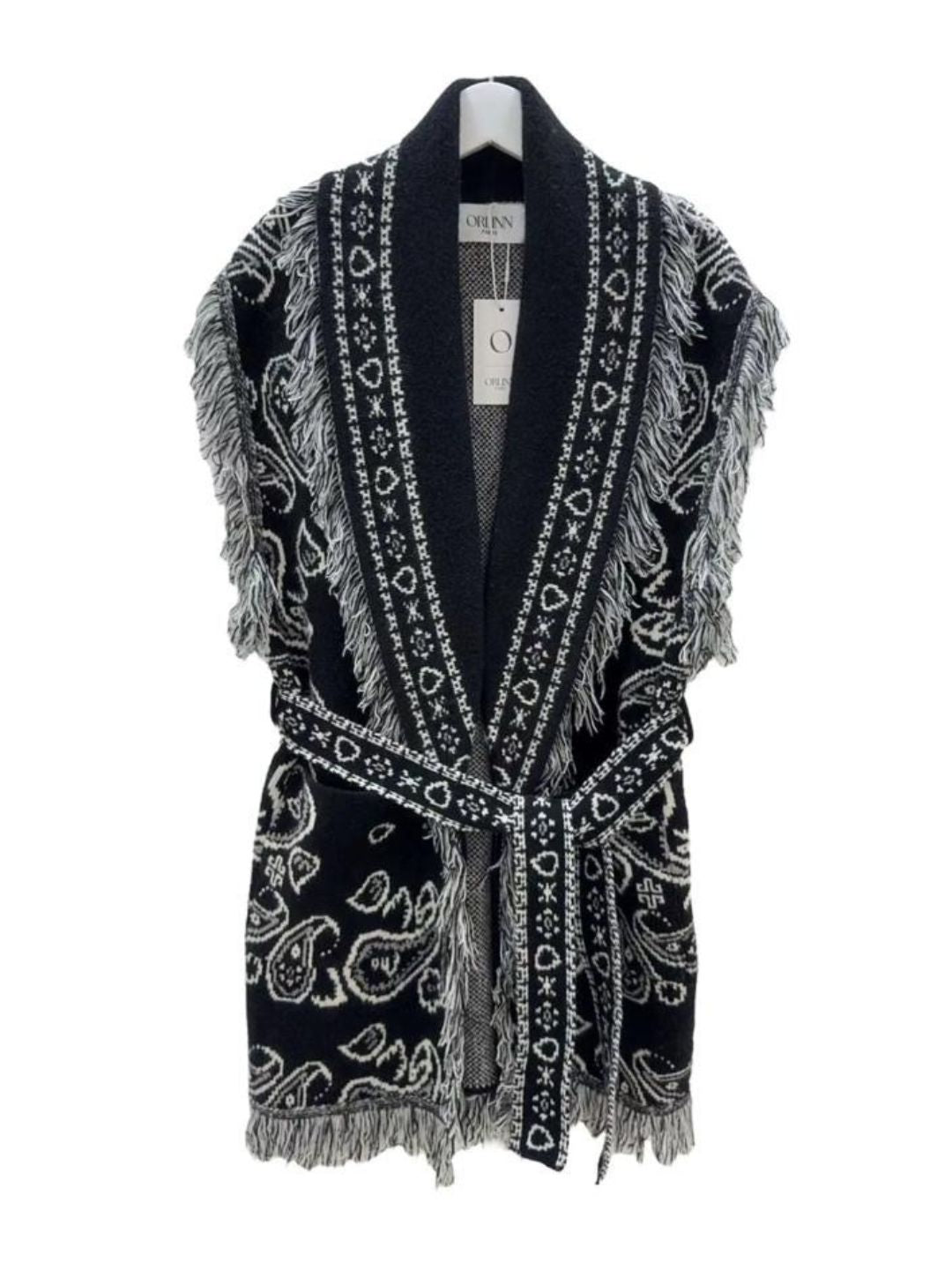 Gliet Bandana con Frange Nero