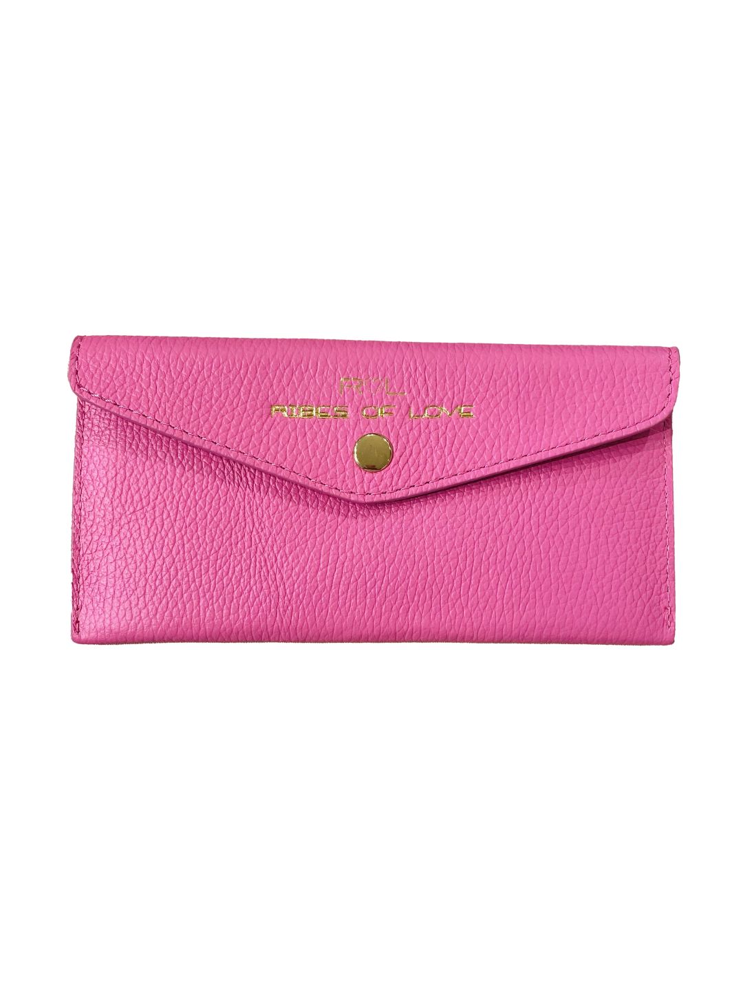 BABOL 5022 PINK LEATHER ENVELOPE WALLET