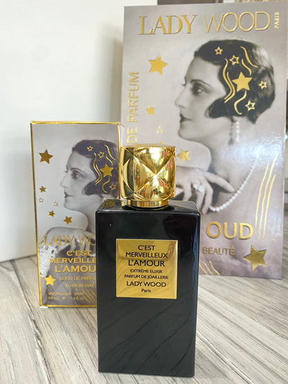 PROFUMO C'EST MERVEILLEUX L'AMOUR lady wood paris