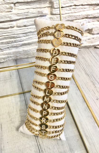 BRACCIALE ORO CON INIZIALE