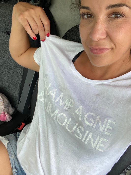 T-SHIRT CHAMPAGNE & LIMOUSINE
